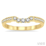 1/4 Ctw Round Cut Diamond Wedding Band in 14K Yellow Gold