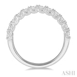 1 1/5 Ctw Princess Cut Diamond Matching Wedding Band in 14K White Gold