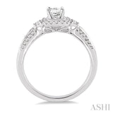 1/4 Ctw Diamond Semi-mount Engagement Ring in 14K White Gold