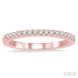1/6 ctw Round Cut Diamond Wedding Band in 14K Rose Gold