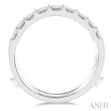 3/4 ctw Baguette Diamond Insert Ring in 14K White Gold