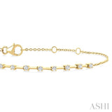 .25CTRDDM FLOATING BRACELET YG 10K-G*