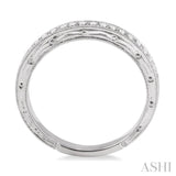 1/8 ctw Round Cut Diamond Wedding Band in 14K White Gold