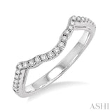 1/6 ctw Diamond Wedding Band in 14K White Gold