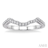 1/6 ctw Diamond Wedding Band in 14K White Gold