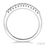 1/10 Ctw Round Cut Diamond Wedding Band in 10K White Gold