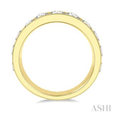 2 Ctw Channel Set 11 Stone Round Cut Diamond Wedding Band in 14K Yellow Gold