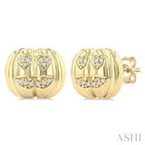 .08CTRDDM PETITE PUMPKIN ER YG 10K-S*