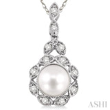 Pearl & Diamond Pendant
