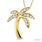 Palm Tree Diamond Fashion Pendant