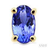 Oval Shape Stud Gemstone Earrings