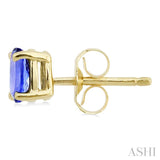 Oval Shape Stud Gemstone Earrings