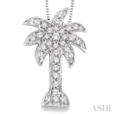 Palm Tree Diamond Fashion Pendant