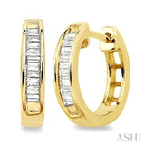 Baguette Diamond Huggie Earrings