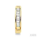 Baguette Diamond Huggie Earrings