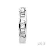 Baguette Diamond Huggie Earrings