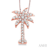 Palm Tree Diamond Fashion Pendant