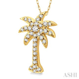 Palm Tree Diamond Fashion Pendant