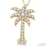 Palm Tree Diamond Fashion Pendant