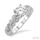 Semi-Mount Diamond Engagement Ring