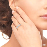 Infinity Shape Silver Diamond Fashion Ring