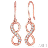 Infinity Shape Diamond Earrings