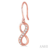 Infinity Shape Diamond Earrings