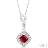 Gemstone & Diamond Pendant