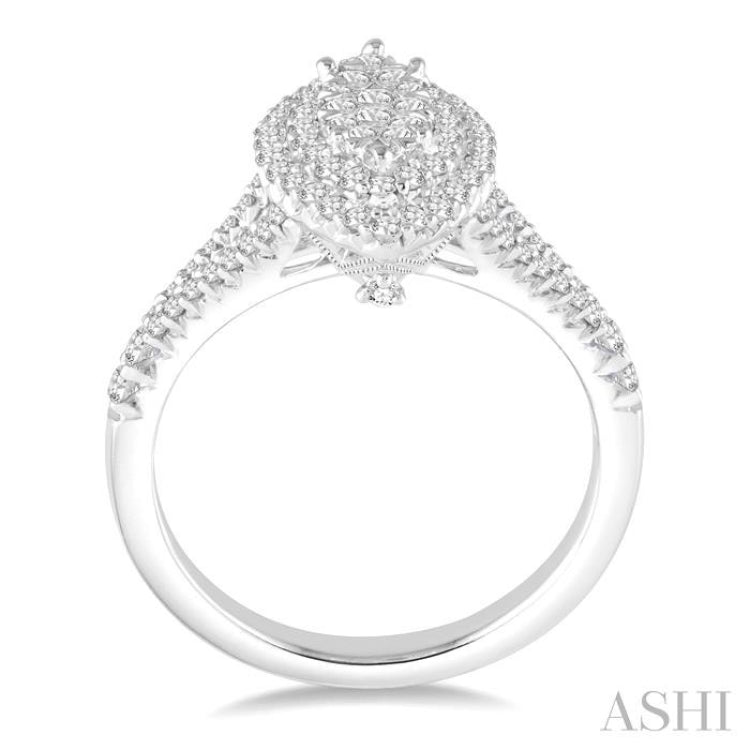 Marquise Shape Lovebright Bridal Diamond Engagement Ring