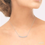 Triangle Bar Diamond Pendant