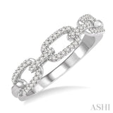 Paper Clip Diamond Ring