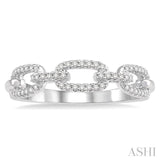 Paper Clip Diamond Ring