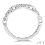 Paper Clip Diamond Ring