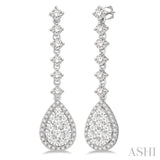 Pear Shape Lovebright Diamond Earrings