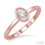 Oval Shape Diamond Promise Ring