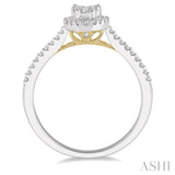 Oval Shape Lovebright Diamond Engagement Ring