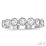 Rose Cut Diamond Stackable Band