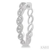 Diamond Fashion Hoop Earrings