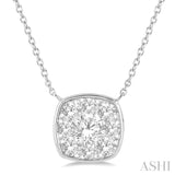 Cushion Shape Lovebright Essential Diamond Necklace