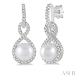 Pearl & Diamond Earrings