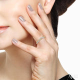 Diamond Swirl Fashion Ring
