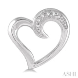 Heart Shape Silver Diamond Fashion Earrings