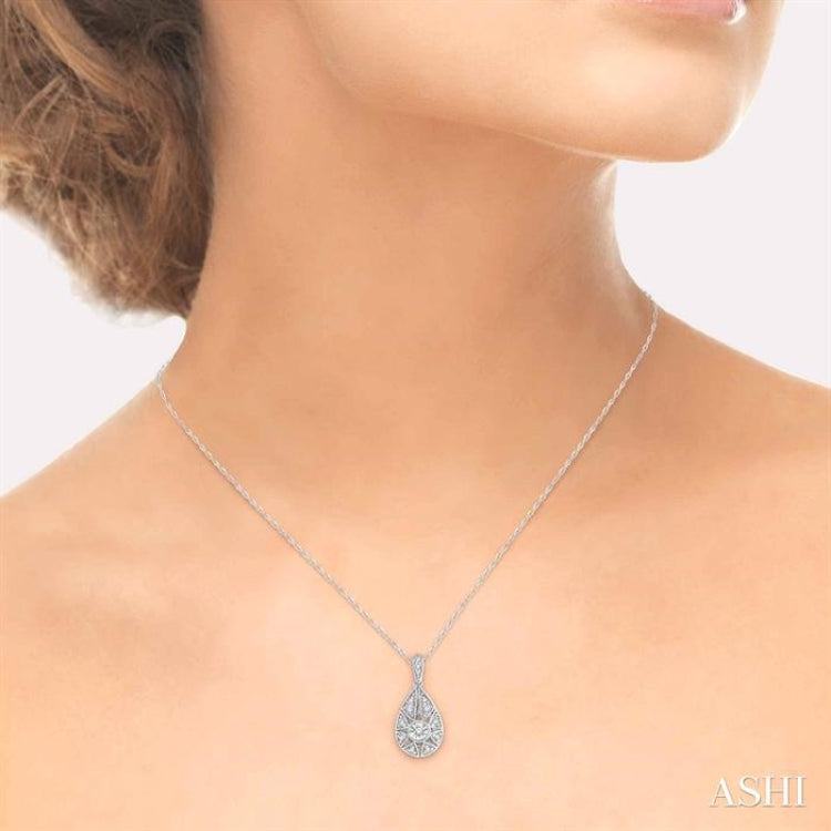 Pear Shape Diamond Pendant