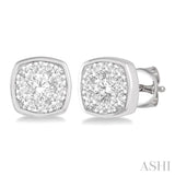 Cushion Shape Lovebright Essential Diamond Earrings
