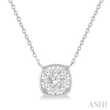 Cushion Shape Lovebright Essential Diamond Necklace