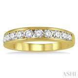 Channel-Set Diamond Wedding Band