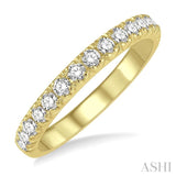 Pave-Set Diamond Wedding Band