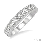 Milgrain Diamond Wedding Band