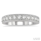 Milgrain Diamond Wedding Band
