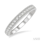 Milgrain Diamond Wedding Band